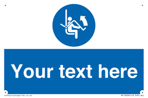 Custom Mandatory: Open safety bar of chairlift